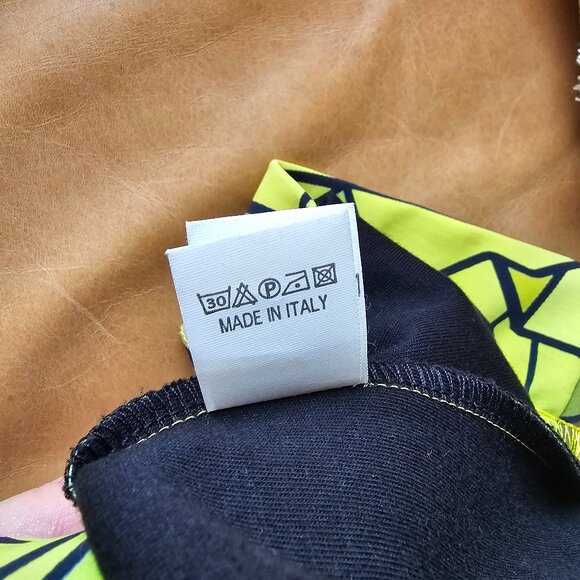 Mauna Kea Yellow Graphic Mini Dress S (Unique! Perfect for music festival!) - Picture 9 of 11